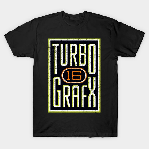 TurboGrafx 16 Logo T-Shirt by Super Retro City